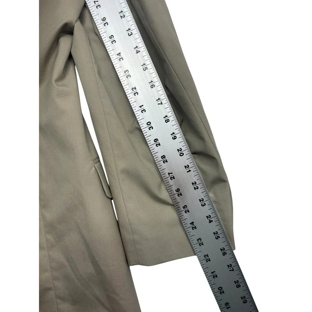 Brooks Brothers Brookspoplin 48R 43x39 Tan Cotton 2pc Pant Suit Flat Front Mens